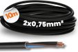 Lapp 10 meter H05RN-F 2x0,75 mm² flexibele rubberkabel, zwart
