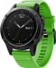 Strap-it Siliconen Sport Bandje Groen voor Garmin Fenix 5/6/7/8/9 47mm