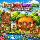 Cozy Cuties Happy Days Coloring Book