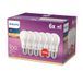 Philips LED Classic E27 lampen 6 stuks (100 W), matte ledlampen met warm wit licht