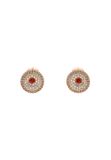 NAEMI Leo E-Commerce Ltd. NAEMI Oorhangers Vrouwen Rose Gold Red Multicolor Zirkonia