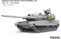 Meng Modelbouwpakket Militaire voertuigen - MENG TS057 Leopard 2A8 - Duitse Moderne Gevechtstank Plastic - 1:35 - Modelbouw