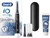 Oral-B Oplaadbare elektrische tandenborstel iO 6N zwart, 1 elektrische tandenborstel, 2 reserveborstels, reisetui + 1 Oral-B Advanced tandpasta, tandsteenpreventie, tandreiniging