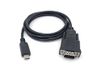 Equip Adapter USB-C -> Seriële RS232-DB9 St/St 1,50m zwart
