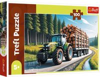 Trefl Puzzel 100 stukjes - Bos tractor - FSC Mix 70% - Voertuigen