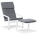 VidaXL Accent Chair Fabric Grey