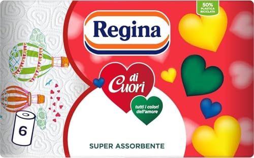 Regina Di Cuori keukenpapier, 2-laags, 6 rollen