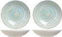 Cosy&Trendy Billiet - Vanlaere 4x stuks rond diep borden Turbolino blauw 21 cm