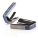 Thalia Exotic Shell Series capodastro met zwarte chromen afwerking en blauwe abalone-inleg