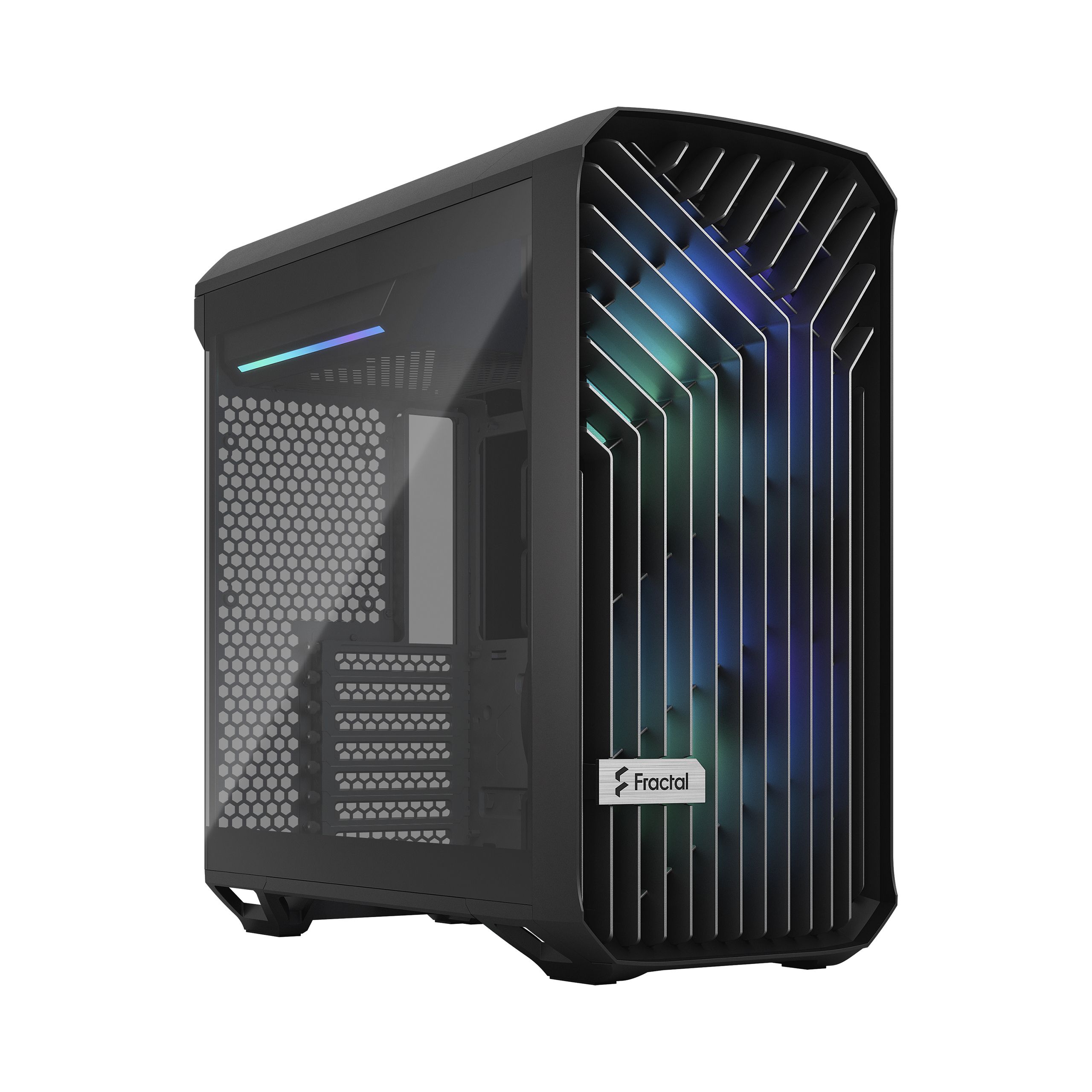 Fractal Design Torrent Compact Tower - Zwart - PC Behuizing - ATX - Tempered Glass - RGB