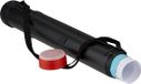 Relaxdays Tekenkoker telescopisch 50-108 cm - tot A0 - zwart-rood
