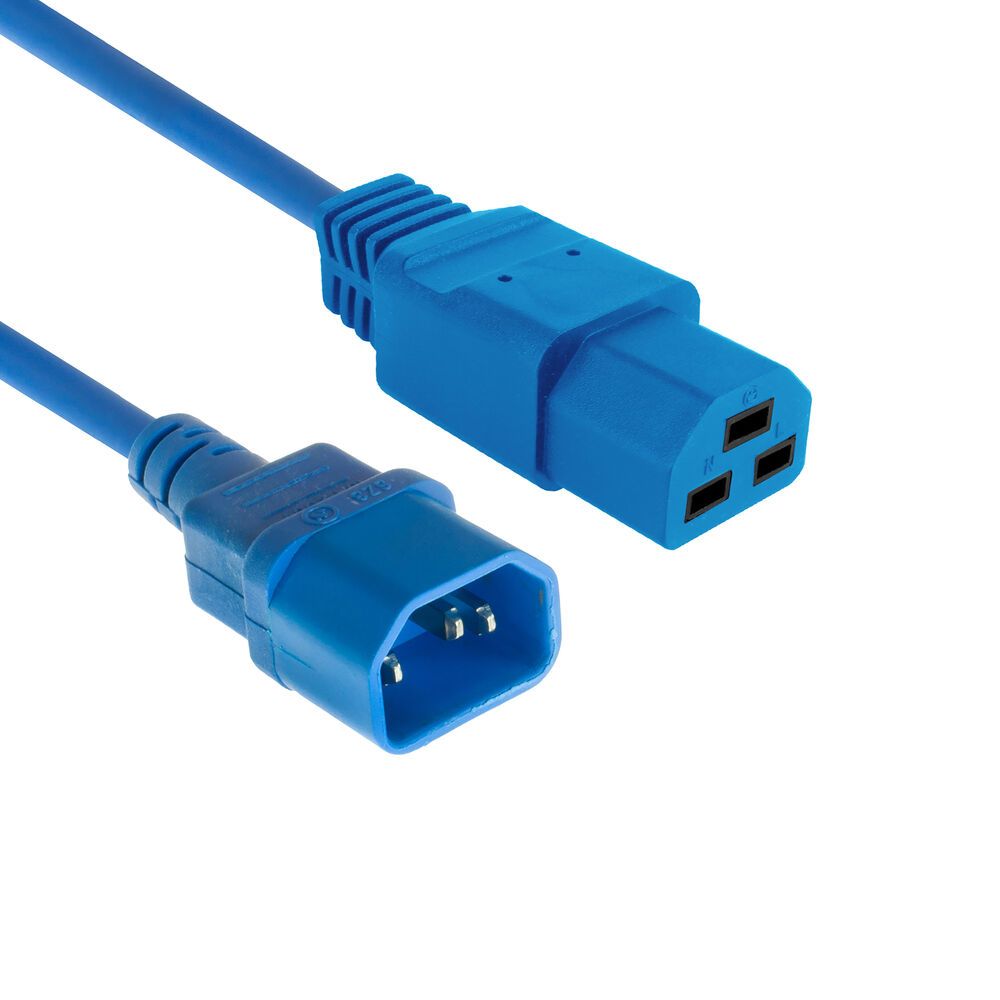 ACT Netsnoer C14 - C21 IEC60320 blauw 1,5 m