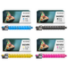 Evoke compatible toner pour Ricoh Mpc-5501 840252 4X CMJN : Noir, Cyan, Magenta, Jaune 74000 pages Mp C4501 C5000 C5501 ; Rex Redary Mp C4501