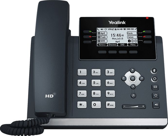 Yealink SIP-T42U IP Phone - Grey - LCD - WiFi