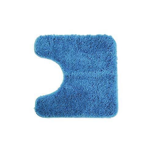 WohnDirect Badkamer Tapijt Lichtblauw - Toiletmat 45x45cm MET WC-Uitsparing - Antislip & Machinewasbaar