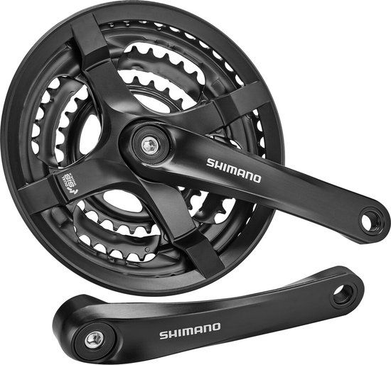 Shimano FC-TY501 Crankstel - 170mm - 48/38/28T - 6/7/8 Speed - Zwart