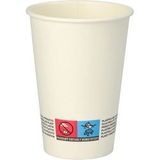 PAPSTAR 25x100 Automaatbekers van karton To Go 0,18 l Ø 7 cm · 9,2 cm wit