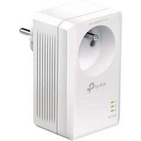 TP-Link CPL 1000 Mbps met 1 Gigabit-poort en geïntegreerd stopcontact – ideaal voor het genieten van de multi-tv-service thuis, compatibel met alle boxen, TL-PA7017P (FR)