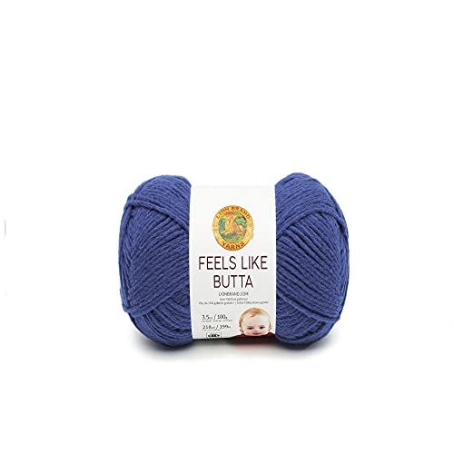 Lion Brand Yarn Voelt als Butta Yarn - King Blue - 1 Skein