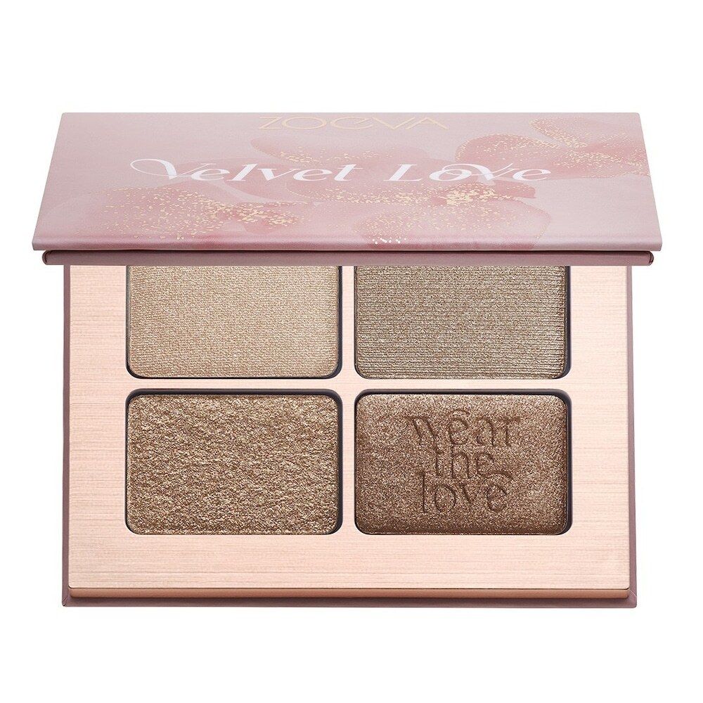 Zoeva VELVET LOVE EYESHADOW QUAD 6 g GLORIOUS GOLDEN