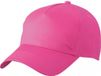 Myrtle Beach Baseball pet/cap 5 panels - 3x stuks - roze - volwassenen - Voordelige caps - katoen - klittenband sluiting