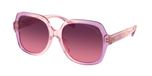 Coach Lunettes De Soleil Femme Rose Carrées Violet 54mm Polarisé