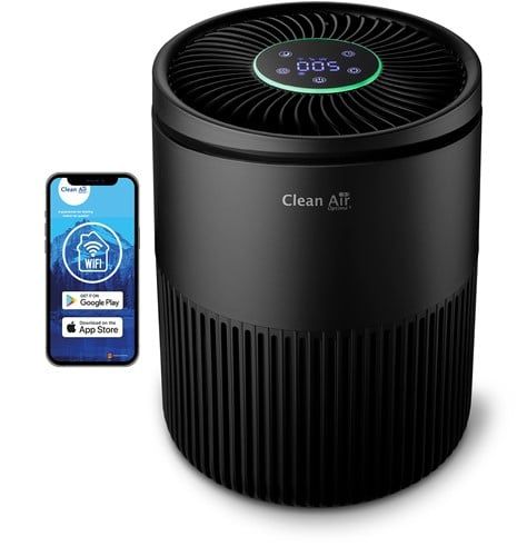 Clean Air Optima CA-503B Compact Smart - Smart Air Purifier - Black