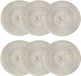 Omgoods - Set de 6 sets de table ronds en coton tissé (beige)