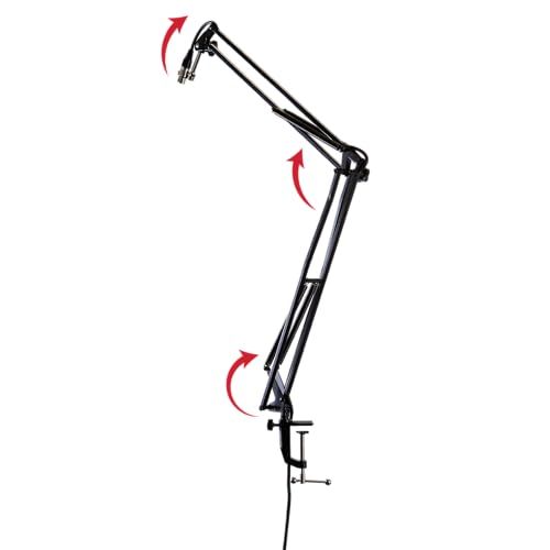 Gator Frameworks Desk-gemonteerde Broadcast Microfoon Boom Stand voor Podcasts & Recording (GFWMICBCBM1000)