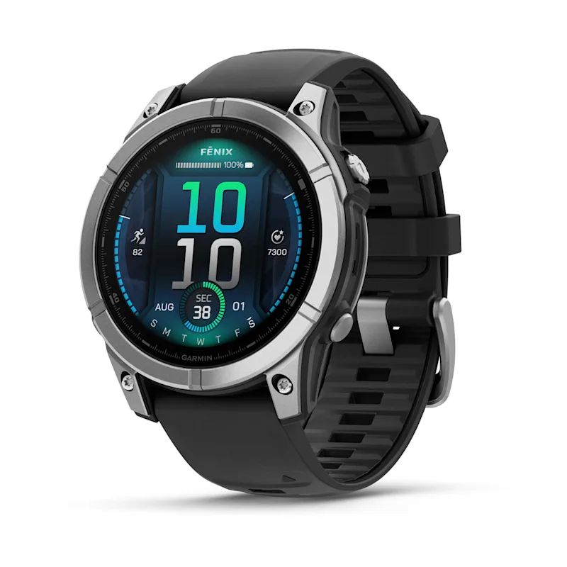 Garmin fēnix E - 47mm AMOLED Multisport Smartwatch - Donkergrijs/Zwart