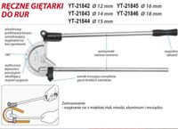 Yato - Hydraulische Giętarka - 12mm - Aluminium Korpus - Stalen Ramiona - Ergonomische Handgreep