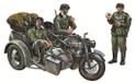 Zündapp Modelbouwpakket Zündapp KS750 avec 2 figurines, échelle 1:35, vert