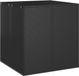 vidaXL Tuinbox 100x97,5x104 cm Polyetheen Rattan Zwart