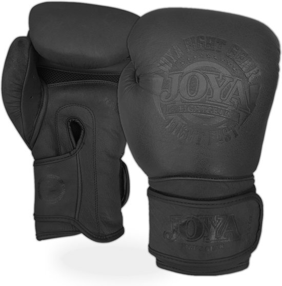 Joya Thai Bokshandschoenen Fight Fast Zwart Leer-16 oz