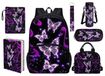 Sac à dos 7 pièces pour enfants avec sac à lunch et trousse à crayons