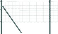 vidaXL Euro-hek met grondbevestiging 10 x 0,6 m PVC-Coated Staal Groen
