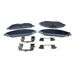 Quaro Kit De Plaquettes De Frein, Frein À Disque Quaro Qp4447 Ford Usa 2043806 2210901