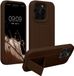 kwmobile back cover voor smartphone - geschikt voor iPhone 15 Pro Max - 1x beschermhoesje van kunststof - In chocoladebruin