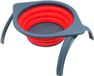 Merkloos - Passoire pliable pour cuisine, silicone de qualité alimentaire, pliable et durable, rouge