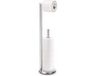 Unyqoos® Porte-rouleau de papier toilette sur pied en acier inoxydable