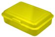 School-Box Lunchbox pour enfants – medium, fabriqué en Allemagne et sans BPA, boîte à lunch robuste avec fermeture à clip, adaptée à l'école, à la garderie et aux loisirs – jaune tendance, en plastique PP