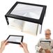 Lampe de lecture LED avec loupe, 12 lampes, grossissement 5x, pliable, pour seniors