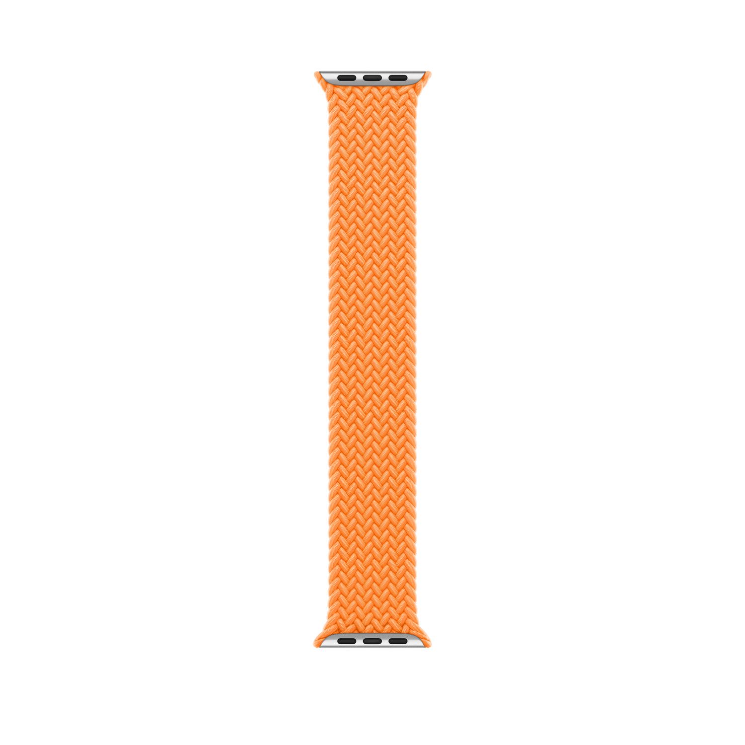 Apple Gevlochten solobandje voor de Apple Watch | 44/45/46/49 mm - Maat 1 - Bright Orange