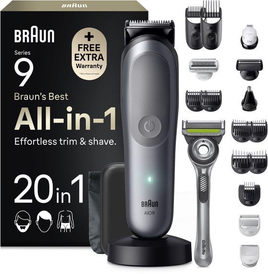 Braun All-in-One Series 9 AIO9540 Trimmer - Zilver