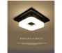 Merkloos Badkamerlamp Plafond - Plafoniere Badkamer - Lamp voor in de Badkamer - Premium - Wit/Zwart - Acryl/Metaal - Modern