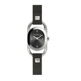 Furla Studs Polshorloge Vrouwen Zwart Leer WW0008001L1