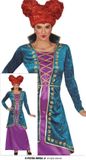 Fiestas Guirca Dames Jurk Sister Witch Blauw/Paars Maat S