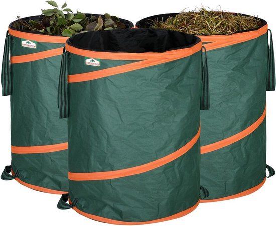 Gardebruk Popup tuinzak Set van 3 groene 85 liter