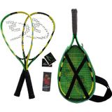 Speedbadminton Speedminton Junior set - blauw/groen/geel - crossminton