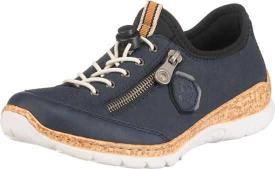 Rieker Veterschoenen - Vrouwen - Maat 39 - dunkel-blau